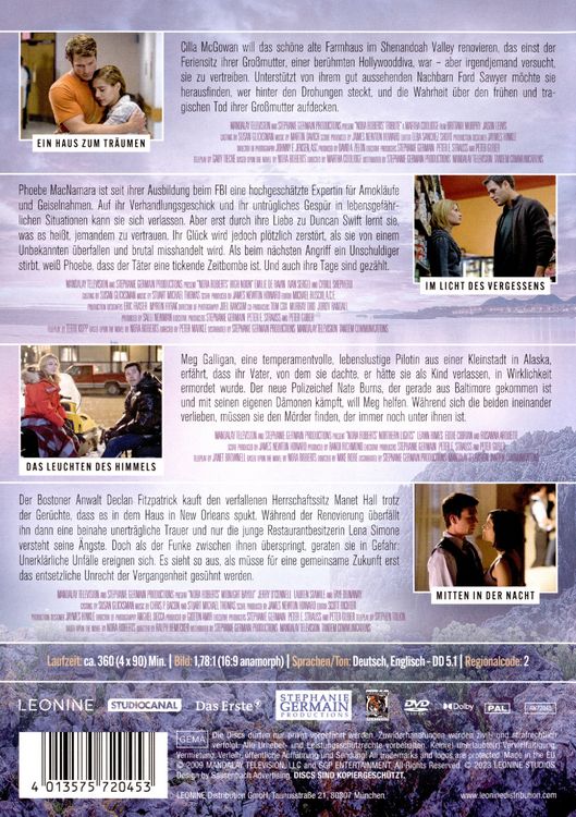 Produktbild: Nora Roberts - Gro&szlig;e Gef&uuml;hle Collection [4 DVDs]