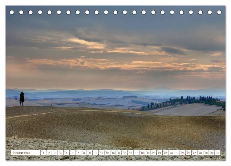 Produktbild: Toskana - Goldene Farben des toskanischen Herbstes (Tischkalender 2026 DIN A5 quer), CALVENDO Monatskalender