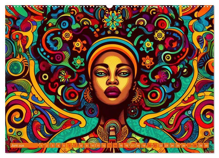 Produktbild: Psychodelic Art (hochwertiger Premium Wandkalender 2026 DIN A2 quer), Kunstdruck in Hochglanz
