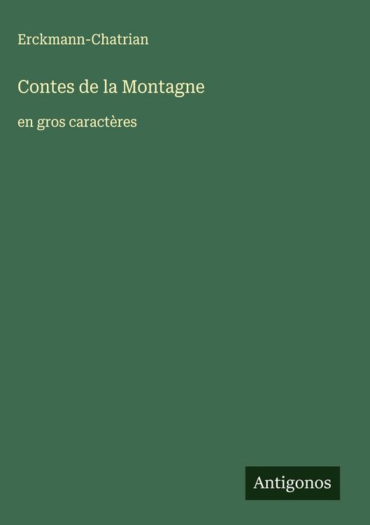 Produktbild: Contes de la Montagne