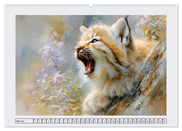 Produktbild: Luchse. Meister der Tarnung im Wald (Wandkalender 2027 DIN A2 quer), CALVENDO Monatskalender