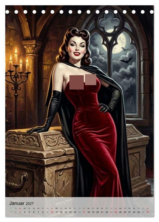 Produktbild: Monster-Girls (Tischkalender 2027 DIN A5 hoch), CALVENDO Monatskalender