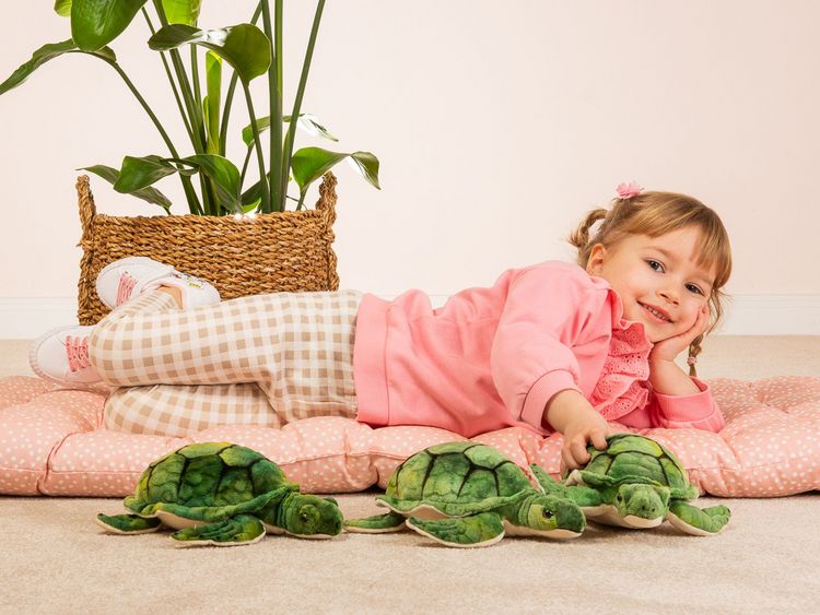 Produktbild: Teddy Hermann 90034 - Wasserschildkr&ouml;te, 23 cm, Pl&uuml;schtier