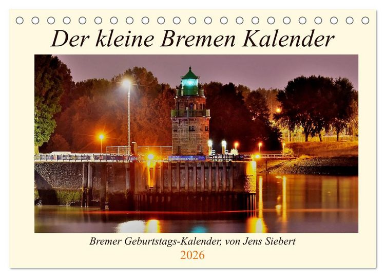 Produktbild: Der kleine Bremen Kalender (Tischkalender 2026 DIN A5 quer), CALVENDO Monatskalender