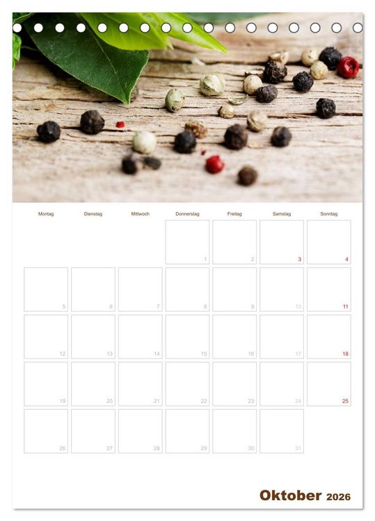 Produktbild: K&uuml;che !!! 2026 (Tischkalender 2026 DIN A5 hoch), CALVENDO Monatskalender