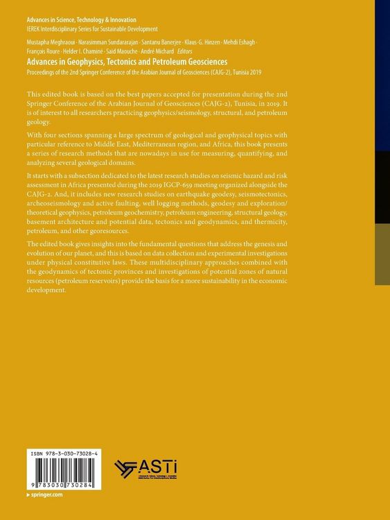Produktbild: Advances in Geophysics, Tectonics and Petroleum Geosciences