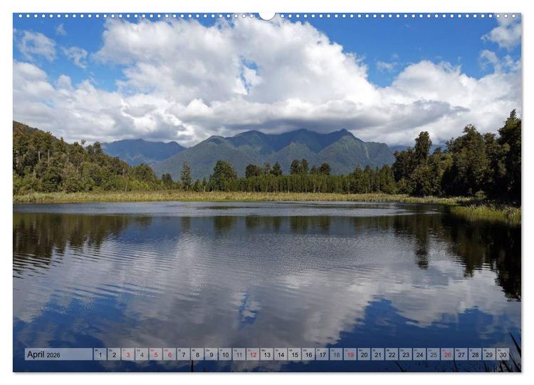 Produktbild: Kia ora, Aotearoa - Wunderbares Neuseeland (Wandkalender 2026 DIN A2 quer), CALVENDO Monatskalender