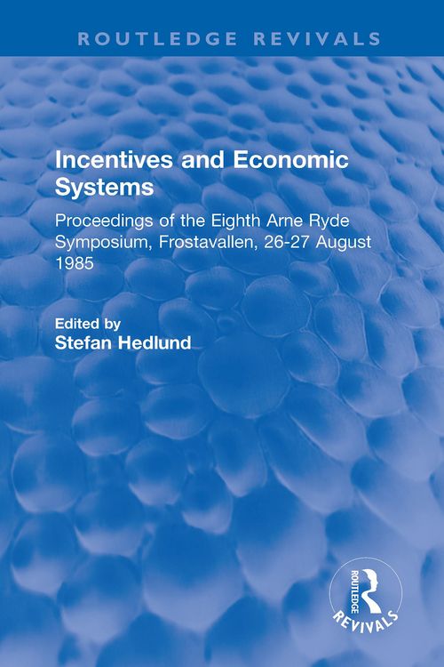 Produktbild: Incentives and Economic Systems