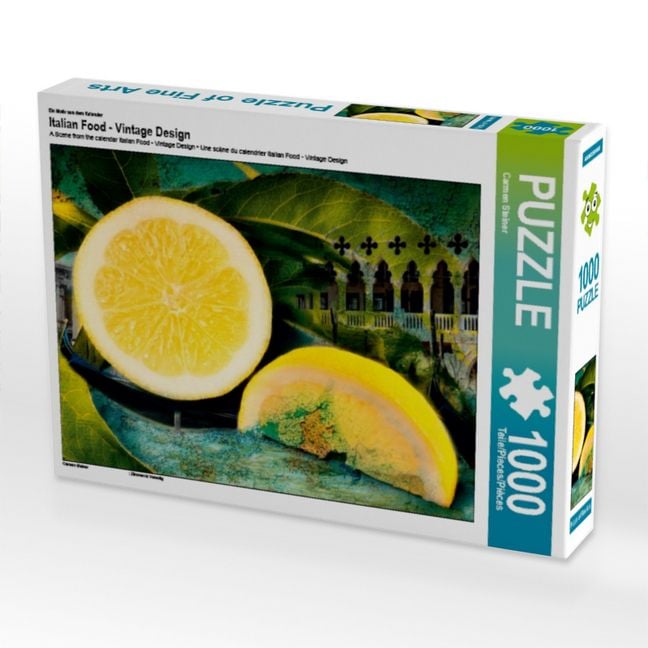 Produktbild: CALVENDO Puzzle Ein Motiv aus dem Kalender Italian Food - Vintage Design | 1000 Teile Lege-Gr&ouml;&szlig;e 64x48cm Foto-Puzzle f&uuml;r gl&uuml;ckliche Stunden
