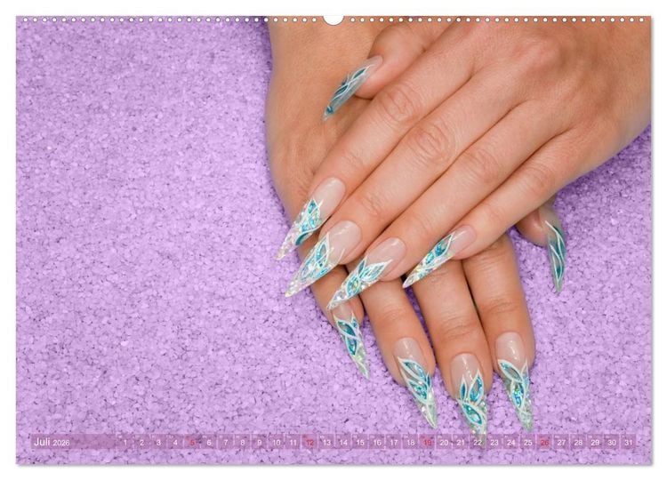 Produktbild: Verg&auml;ngliche Kunst - Nailart Episode 2 (Wandkalender 2026 DIN A2 quer), CALVENDO Monatskalender