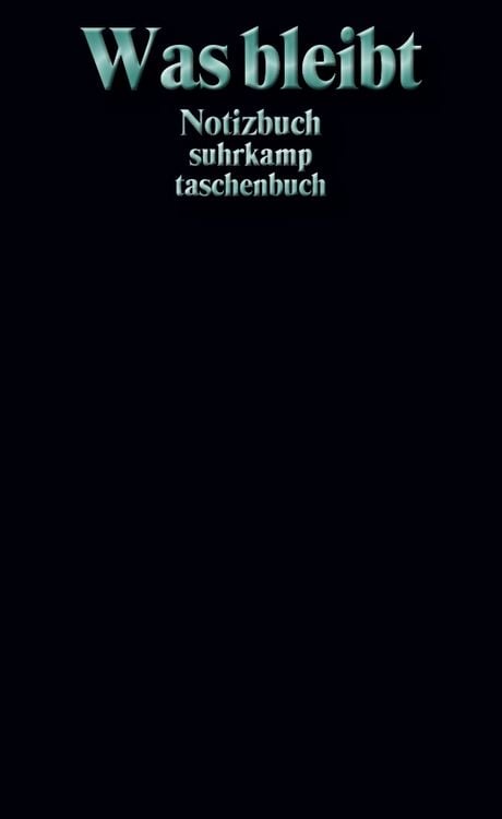Produktbild: Notizbuch &raquo;Was bleibt&laquo;