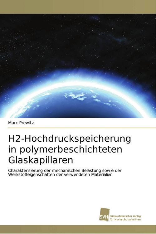 Produktbild: H2-Hochdruckspeicherung in polymerbeschichteten Glaskapillaren