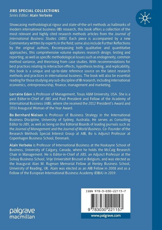 Produktbild: Research Methods in International Business