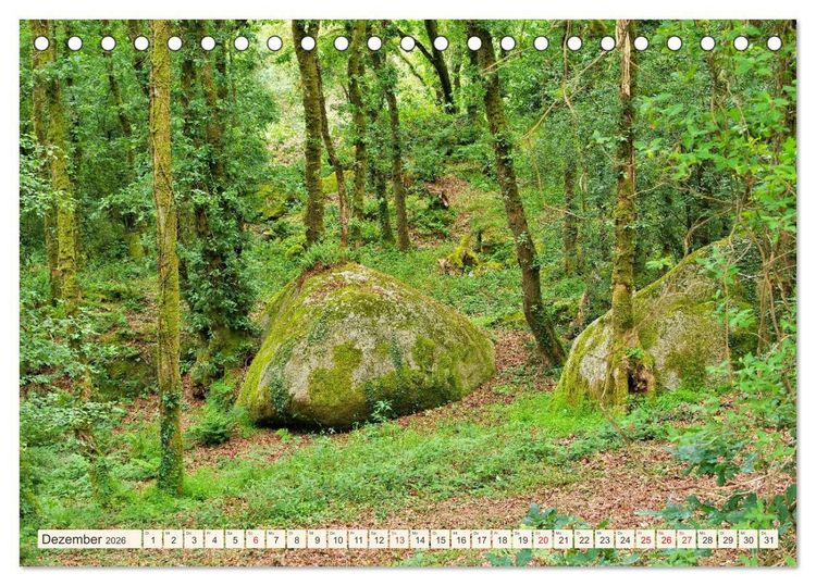 Produktbild: Huelgoat - Sagenumwobener M&auml;rchenwald in der Bretagne (Tischkalender 2026 DIN A5 quer), CALVENDO Monatskalender