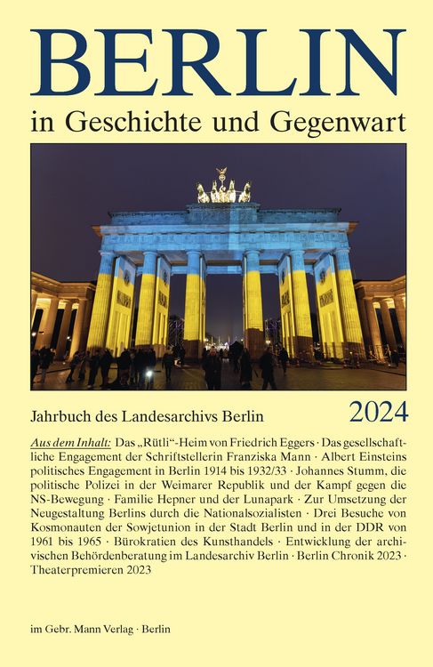 Produktbild: Berlin in Geschichte und Gegenwart