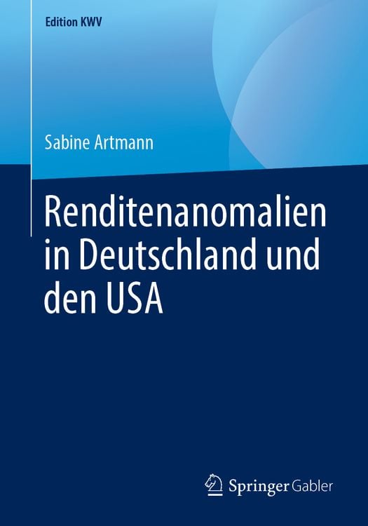 Produktbild: Renditenanomalien in Deutschland und den USA