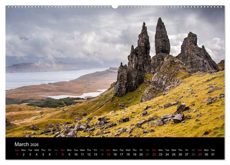 Produktbild: Scenes from the Isle of Skye (High Quality Premium Wall Calendar 2026 DIN A2 landscape),CALVENDO 12 Month Wall Calendar