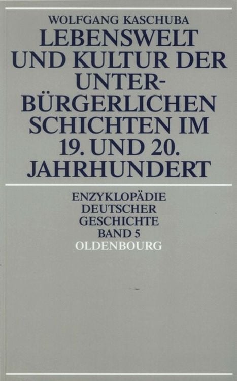 Bild vom Artikel Lebenswelt und Kultur der unterbürgerlichen Schichten im 19. und 20. Jahrhundert vom Autor Wolfgang Kaschuba