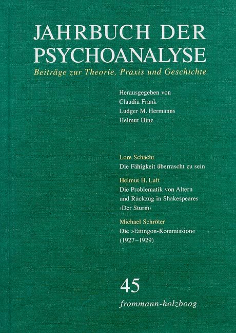 Produktbild: Jahrbuch der Psychoanalyse / Band 45
