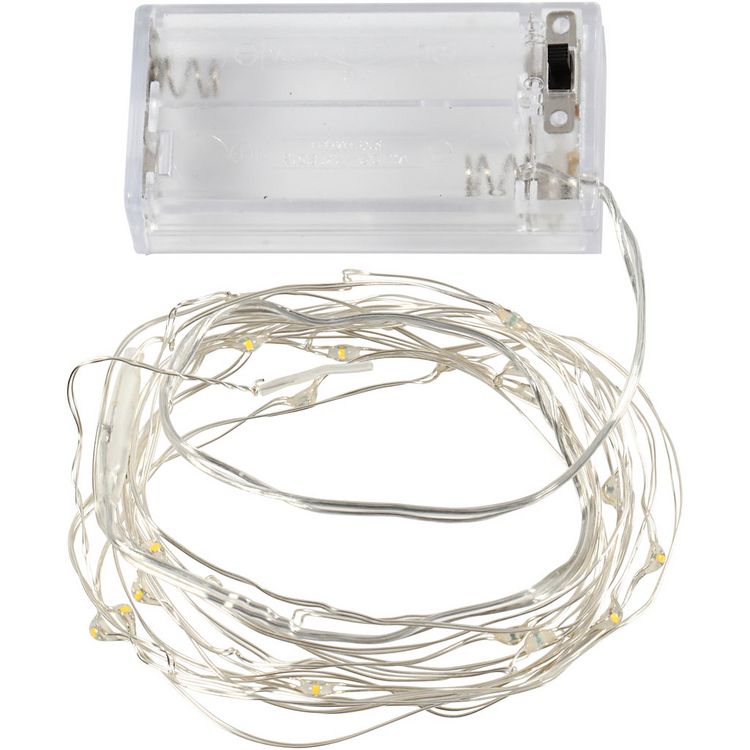 Produktbild: Creativ Company LED Lichterkette, L 3,15 m, Silber, 1 Stk