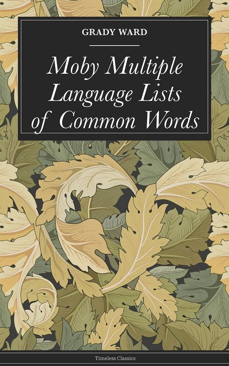 Produktbild: Moby Multiple Language Lists of Common Words