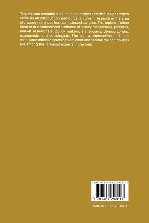 Produktbild: Drawing Inferences from Self-Selected Samples