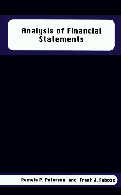 Produktbild: Analysis of Financial Statements