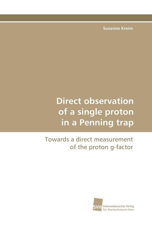 Produktbild: Direct observation of a single proton in a Penning trap