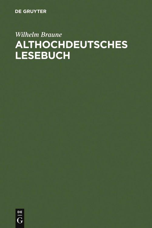 Produktbild: Althochdeutsches Lesebuch