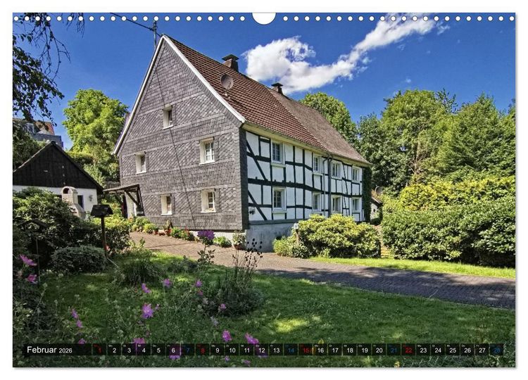 Produktbild: Stadtansichten N&uuml;mbrecht - Der Kurort im Oberbergischen Kreis (Wandkalender 2026 DIN A3 quer), CALVENDO Monatskalender