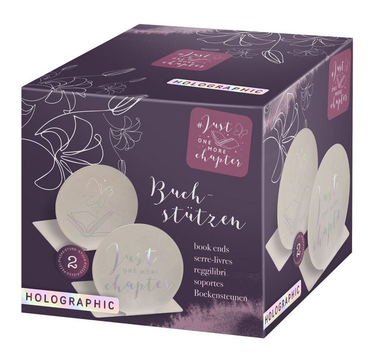 Produktbild: Just One More Chapter Buchstützen Holographic 2er Set