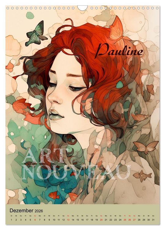 Produktbild: Art Nouveau - Galerie der Sch&ouml;nheiten (Wandkalender 2026 DIN A3 hoch), CALVENDO Monatskalender