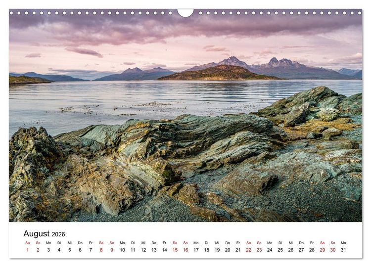 Produktbild: Patagonien, Tierra del Fuego: Am Rand der Welt (Wandkalender 2026 DIN A3 quer), CALVENDO Monatskalender