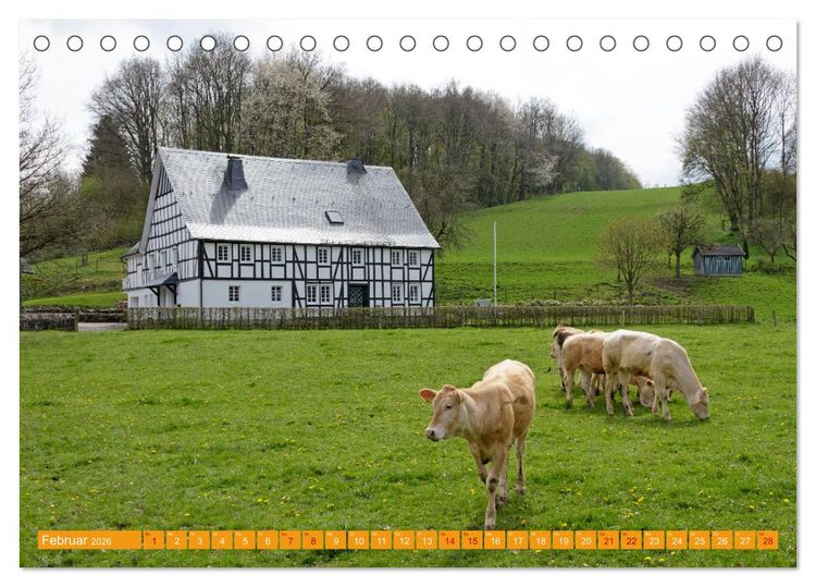 Produktbild: Das Sauerland - Mittelgebirge im Herzen Deutschlands (Tischkalender 2026 DIN A5 quer), CALVENDO Monatskalender