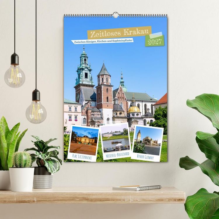 Produktbild: Zeitloses Krakau. Zwischen K&ouml;nigen, Kirchen und Kopfsteinpflaster (Wandkalender 2027 DIN A2 hoch), CALVENDO Monatskalender