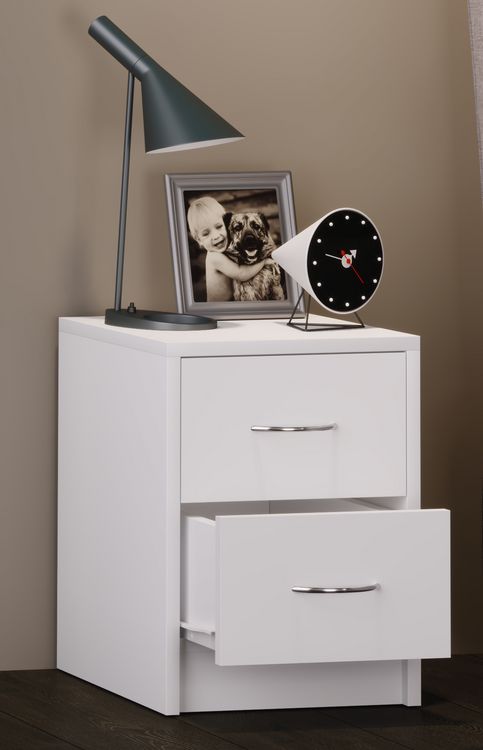 Produktbild: Holz Nachtschrank Nachttisch Schublade Boxal Mini