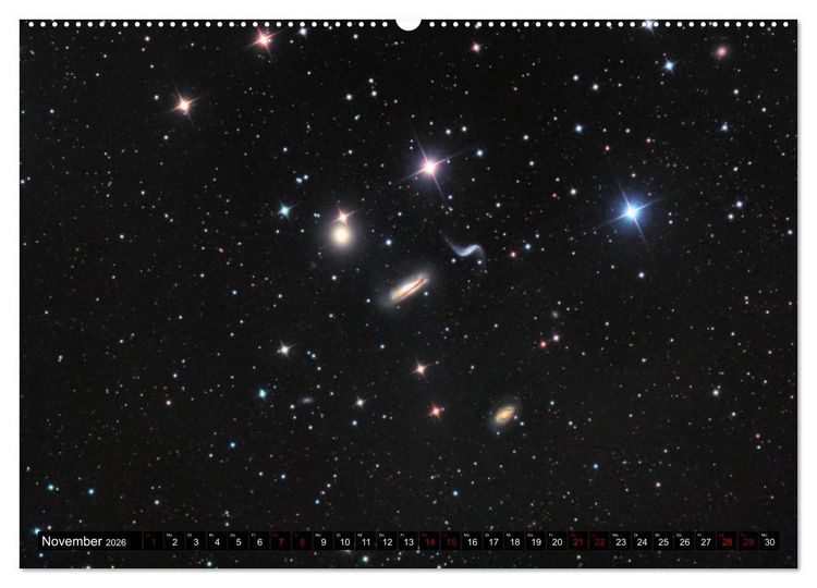 Produktbild: Galaxien des Nordhimmels (Wandkalender 2026 DIN A2 quer), CALVENDO Monatskalender