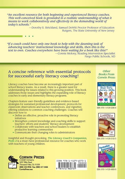 Produktbild: The Literacy Coach's Companion, PreK-3