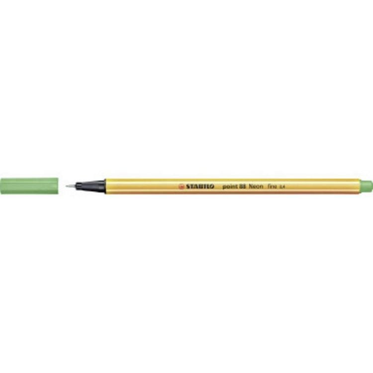 Produktbild: STABILO Fineliner - point 88 - Einzelstift - Neonfarbe, leuchtfarbengrün
