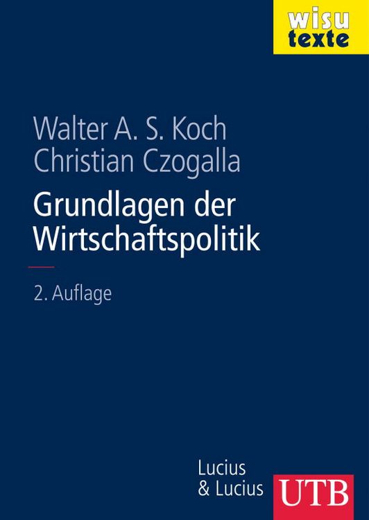 Produktbild: Grundlagen der Wirtschaftspolitik