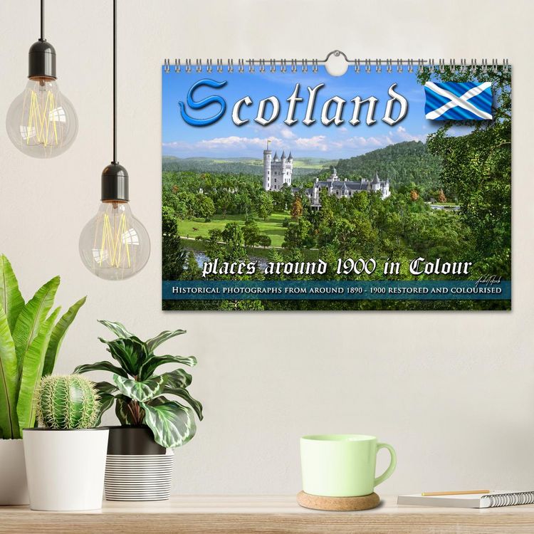 Produktbild: Scotland around 1900 - photos restored and colourised (Wall Calendar 2026 DIN A4 landscape), CALVENDO 12 Month Wall Calendar