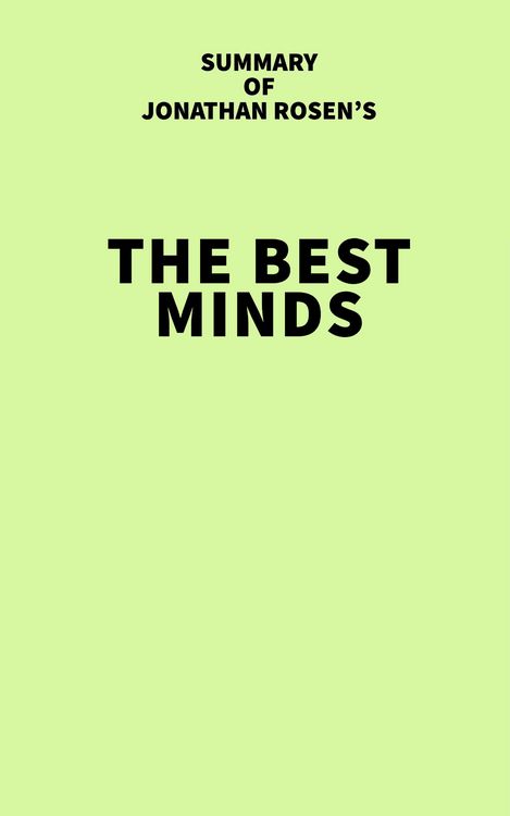 Produktbild: Summary of Jonathan Rosen's The Best Minds