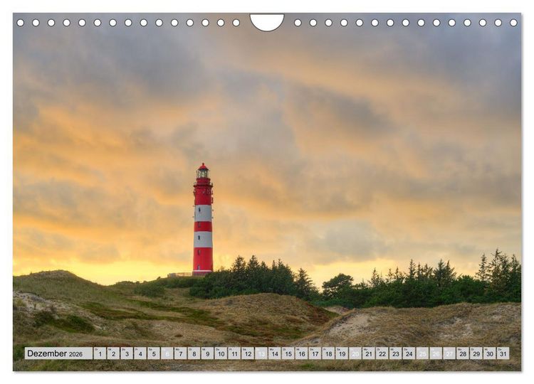 Produktbild: Wundersch&ouml;nes Amrum (Wandkalender 2026 DIN A4 quer), CALVENDO Monatskalender