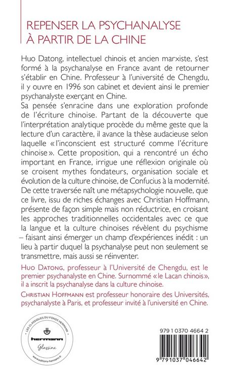 Produktbild: Repenser la psychanalyse &agrave; partir de la Chine