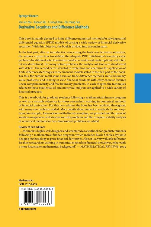 Produktbild: Derivative Securities and Difference Methods