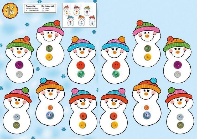 Produktbild: Das Ausschneide-Bastelbuch Adventskalender