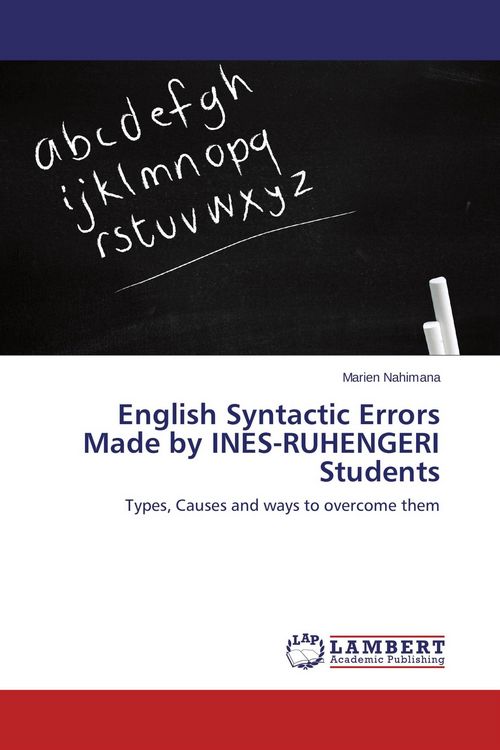 Produktbild: English Syntactic Errors Made by INES-RUHENGERI Students