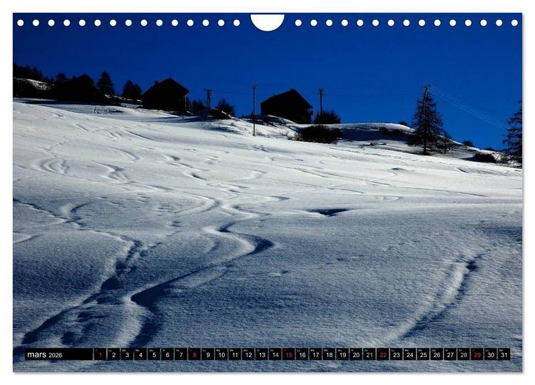 Produktbild: Neige sur les Hautes Alpes (Calendrier mural 2026 DIN A4 vertical), CALVENDO calendrier mensuel