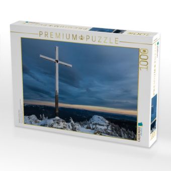 Produktbild: CALVENDO Puzzle Gipfelkreuz Gro&szlig;er Arber | 1000 Teile Lege-Gr&ouml;&szlig;e 64x48cm Foto-Puzzle f&uuml;r gl&uuml;ckliche Stunden