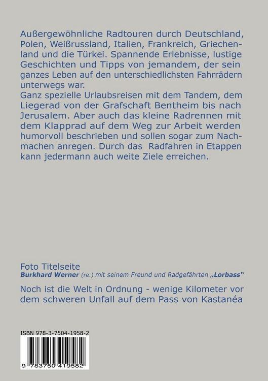 Produktbild: Die au&szlig;ergew&ouml;hnlichen Radtouren eines B&uuml;rokraten